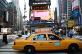 Downtown View of Times Square - Police Station