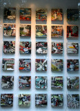 Painting Boxes - NYU Gallery Window with Park Reflection