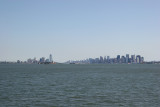 Manhattan & Jersey City Skyline from Staten Island with Hudson & East River Perspective