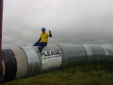 Mike on the alaska pipeline