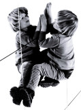 climbing at the mirror wall