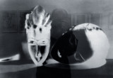 Noire et Blanche ngatif (model with african mask)