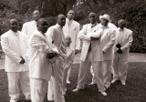ALL THE GUYS IN THE WEDDING BUT THERE IS ONLY ONE GROOM!