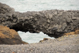 A hole through the rocks