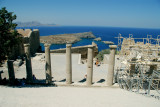 The view from the acropolis at Lindos
