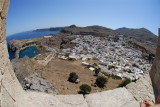 The view from the fortifications behind the Temple of Lindian Athena