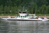 The ferry on the Rhine at Neuburg