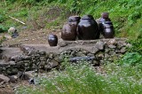 Ceramics with typical sauces