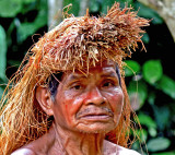 An Elder from the Yagua Indian Tribe - Peru