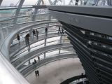 walking the glass dome on top of Reichstag