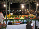 one of the many food stalls in the Djemaa el Fna