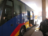 very nice clean bus, 5 hrs ride from Marrakesh to Ouarzazate