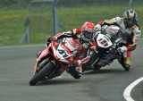 Noriyuki Haga Yamaha Motor Italia, leading Ruben Xaus