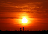 Sunset at Corona Del Mar Beach