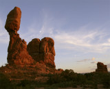Balanced Rock at Sunset with Rising Moon wide.jpg