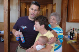 Matt shows what newly selected firefighters drink.