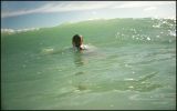 Haulover Beach, in the water