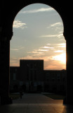 Sunset through the Sallyport - Rice University