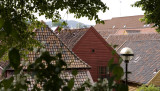 The densely packed Bryggen warehouses are now being restored.