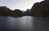 Entering Trollfjord, named for the rocks that obstruct its entrance