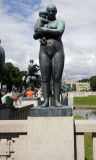 All of the statues are nudes.