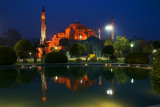 The historic glow at dusk, Hagia Sophia, Istanbul