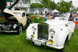 White 1953 Rolls Royce, Car Show, Long Grove
