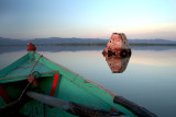 Mandir under water in Mangla Dam, Mirpur