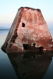 Mandir under water in Mangla Dam, Mirpur