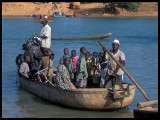 Crossing the River Gambia at Basse