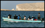 Local tourists ouside Muscat