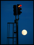 Red stoplight for boats i Gota Canal