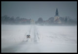 Snow drift outside Mrbylnga - land