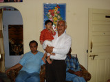Y K Sharma with grandson Aman Tarapur