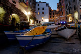 Riomaggiore harborside at night