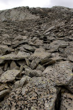 Talus slope - eroded rock rubble