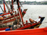 Happy Fisherman at Chon Buri