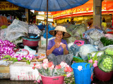 Flower Lady at Nathaburi Market