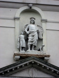 Chiesa di Sant' Angelo Raffaele, sculpture above portal .. 2999