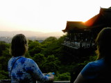 sunset at kiyomizu