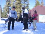Ray, Big C, and Denise after their first snowbaording lesson.