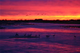 Platte River at Sunset near Kearney