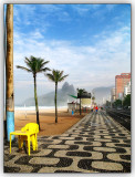 A view down Copacabana beach