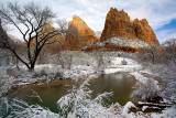 Zion after snowfall