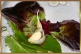 Salad Floating Garlic