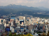 View over centre of Seoul