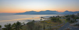 Cairns and Esplanade at sunrise panorama