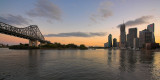 Brisbane and Story Bridge wide angle panorama