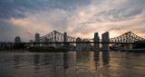 Brisbane & Story Bridge sunset cloudscape