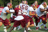 Big Action - Is Shawn Springs grabbing that face mask?